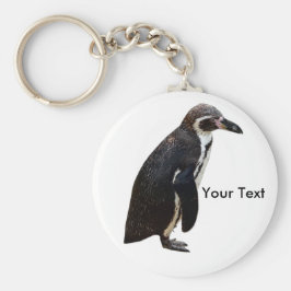 Cute Black and White Humboldt Penguin Nyckelring