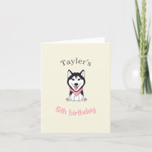 Cute Black and white husky hund