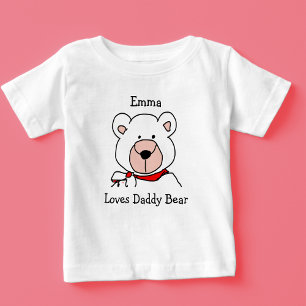 Cute Black and White Kärlek pappa Bear T Shirt