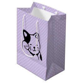 Cute Black and White Kattunge Waking Hej