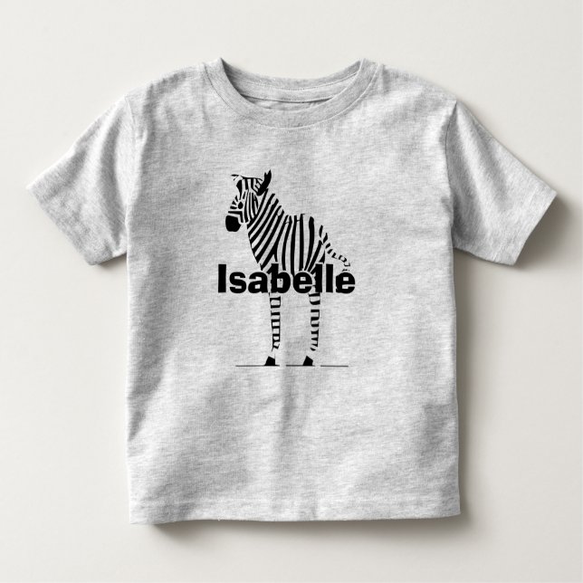 Cute Black and White Zebra Älskare Gifts Tee (Framsida)