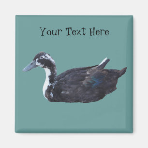 Cute Black Anka Farm Animal Magnet