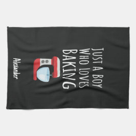 Cute Black Baking Gifts For Kids Baby Boys Baker Kökshandduk