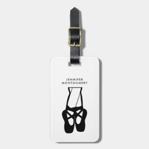 Cute Black Ballet Tofflor en Pointe Bagagebricka