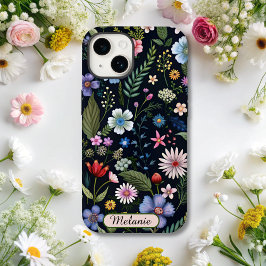 Cute Black Blommigt Wildblomma namn