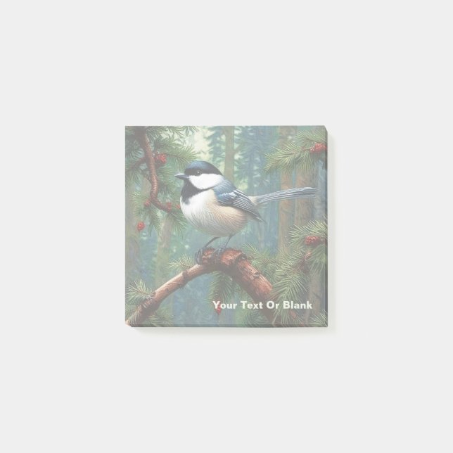 Cute Black-Caps Chickadee Post-it Block (Framsida)
