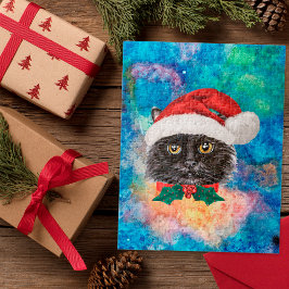 Cute Black Cat Helgdag Julklapp Pussel