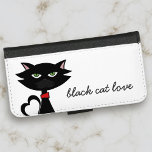 Cute Black Cat Kärlek White Samsung Galaxy S5 Plånboksfodral<br><div class="desc">Min lilla svarta katt kärlek sak med dubbla syften,  till exempel en mus som är både ett leksak och ett mellanmål så att verkligen gillar den här plånboken och telefonväskan i ett. Du kan lägga till kattens namn (eller ens din)</div>