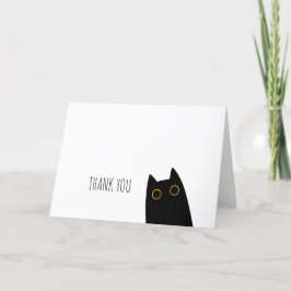 Cute Black Cat-lås, tillfogat tackkort
