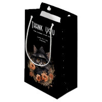 Cute Black Cat på ett Witch Hat Party Tack