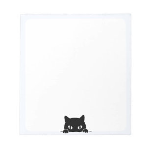 Cute Black Cat Peeking-Anteckningsblock Anteckningsblock