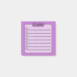 Cute Black Cat Personlig PostIT-anteckningar Post-it Block