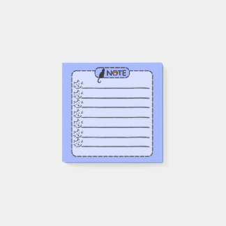 Cute Black Cat Personlig PostIT-anteckningar Post-it Block