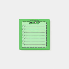 Cute Black Cat Personlig PostIT-anteckningar Post-it Block