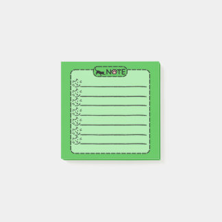 Cute Black Cat Personlig PostIT-anteckningar Post-it Block