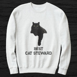 Cute Black Cat Photo Funny Quote Personalized Pet T Shirt