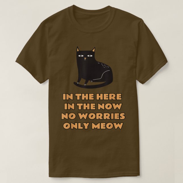Cute black cat poetry, Funny Black cat-citat, Katt T Shirt (Design framsida)