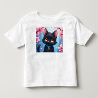 Cute Black Cat T Shirt
