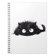 Cute Black Cat teckning