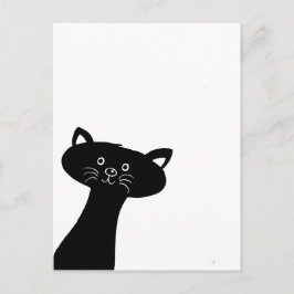 Cute Black Cat-vykort Vykort