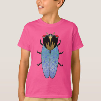 Cute Black Cicada Tee Shirt