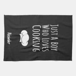 Cute Black Cooking Gifts For Baby Boys Kids Chef Kökshandduk