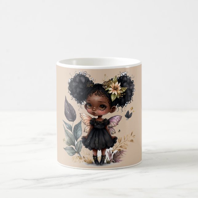 Cute Black Fairy Kaffemugg (Center)