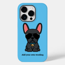 Cute Black Fransk Bulldog Fodral-Mate iphone case