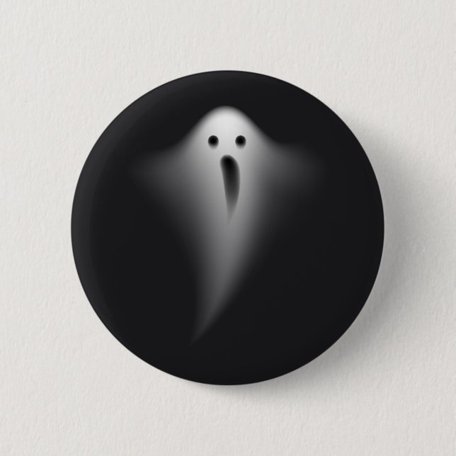 Cute Black Ghost Knapp (Framsida)