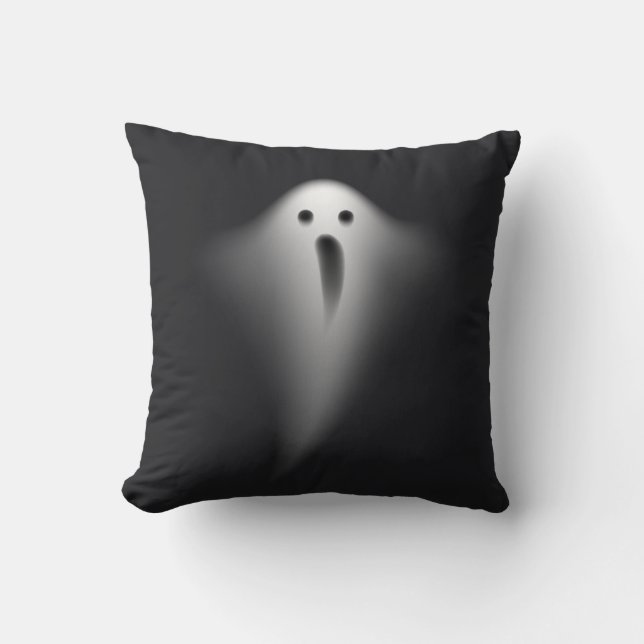 Cute Black Ghost Kudde (Framsida)