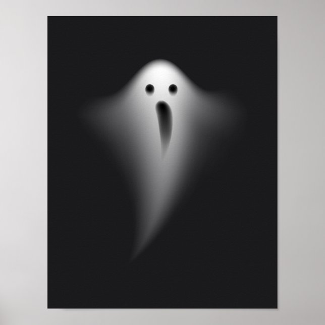 Cute Black Ghost Poster (Framsidan)