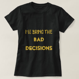 Cute Black Guld Coola Bachelorette Bridesmaid T Shirt