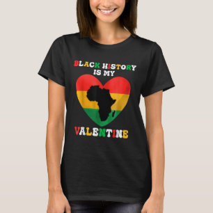 Cute Black History är min hjärtans hjärtsvart hjär T Shirt