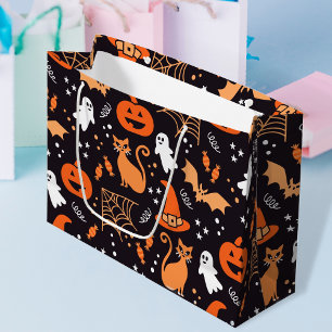 Cute black Illustrated halloween-tecken