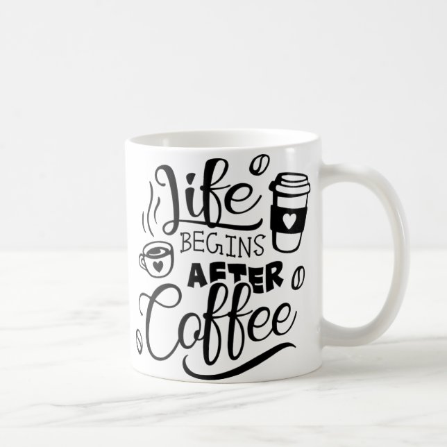 Cute Black Kaffemugg (Höger)