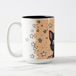 Cute Black Kitten Mood Coffee Mugg