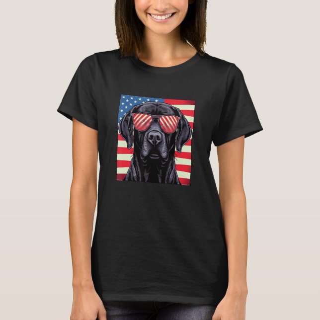 Cute Black Lab Black Labrador Retriever Puppy Dog  T Shirt (Framsida)