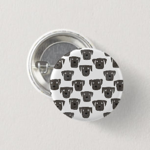 Cute Black Labrador Retriever Hund Knapp