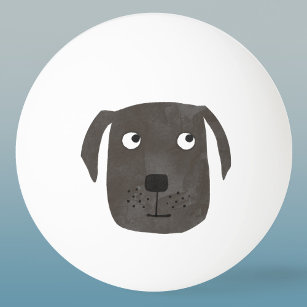 Cute Black Labrador Retriever Hund Pingisboll