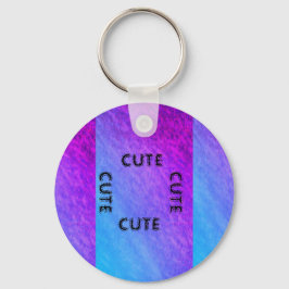CUTE_ BLACK OCH LILA BLUE KEYCHAIN NYCKELRING