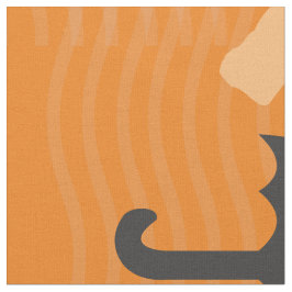 Cute Black Parbrella Mönster Monogram Tyg