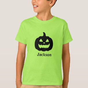 Cute Black Pumpkin eget namn Halloween T-Shirt