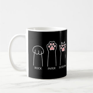 Cute Black Rosa Funny Cat Sten Pappra saxar Memor Kaffemugg