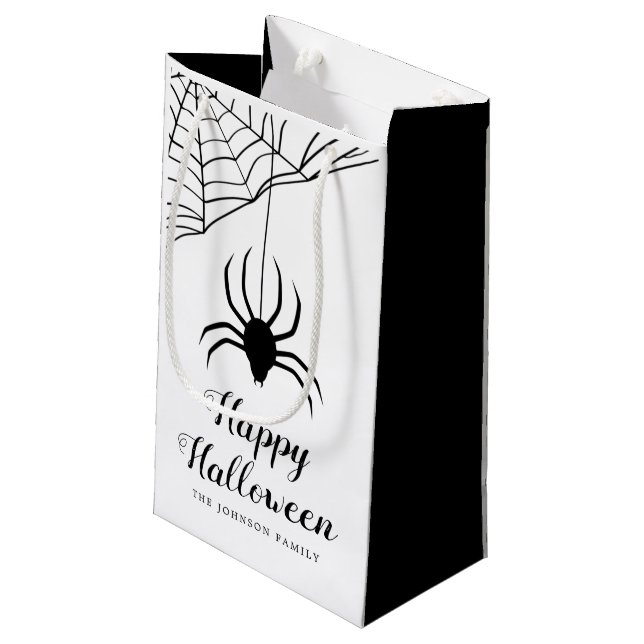 Cute Black Spider Happy halloween (Baksidan Vinklad)