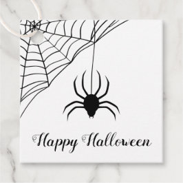 Cute Black Spider Happy halloween Gåvor Etiketter