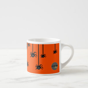 CUTE BLACK SPIDERS HALLOWEEN Business LOGOTYP ORAN Espressomugg