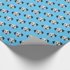 Cute Black-Spoted Dalmatian Hund Mönster Presentpapper