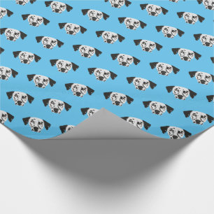 Cute Black-Spoted Dalmatian Hund Mönster Presentpapper