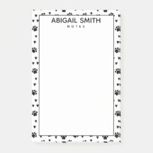 Cute Black Tassar och Hjärter - Personlig