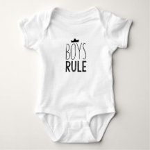 Cute black white baby onsie - pojkregel, citat
